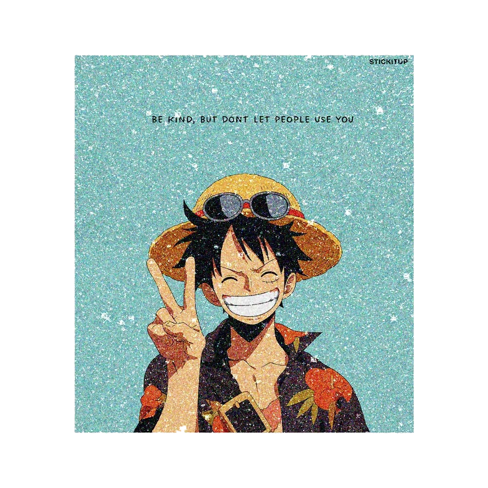 Pirate Hat Peace Sign Glitter Sticker